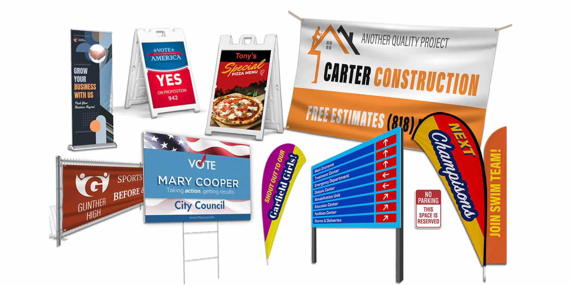Business Signage and Promotional Materials